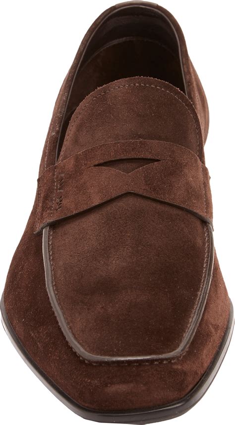 prada brown suede loafers|prada suede loafers men's.